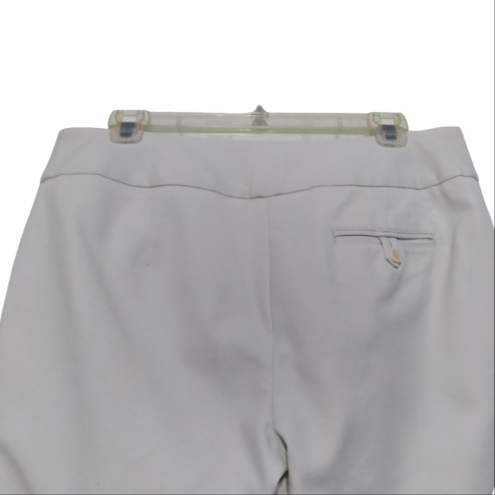 Chico's Light Beige Flat Front Stretch Ankle Pants - Picture 6 of 8